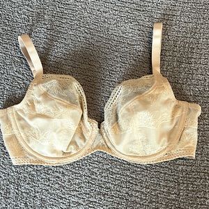 Chantelle bra size 34 DD.   Nude / pinkish in color.